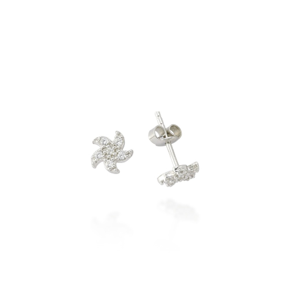 Glorria 925k Sterling Silver Starfish Earring