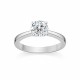 Glorria 925k Sterling Silver Solitaire Ring