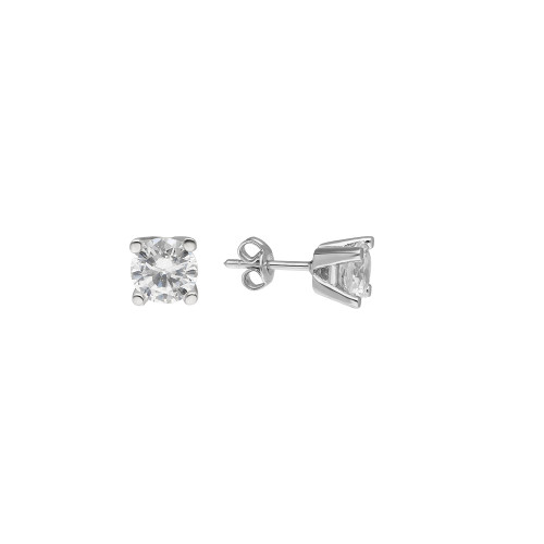 Glorria 925k Sterling Silver Solitaire Earring Glorria 925k Sterling Silver Solitaire Earring