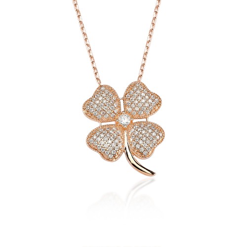 Glorria 925k Sterling Silver Clover Necklace Glorria 925k Sterling Silver Clover Necklace