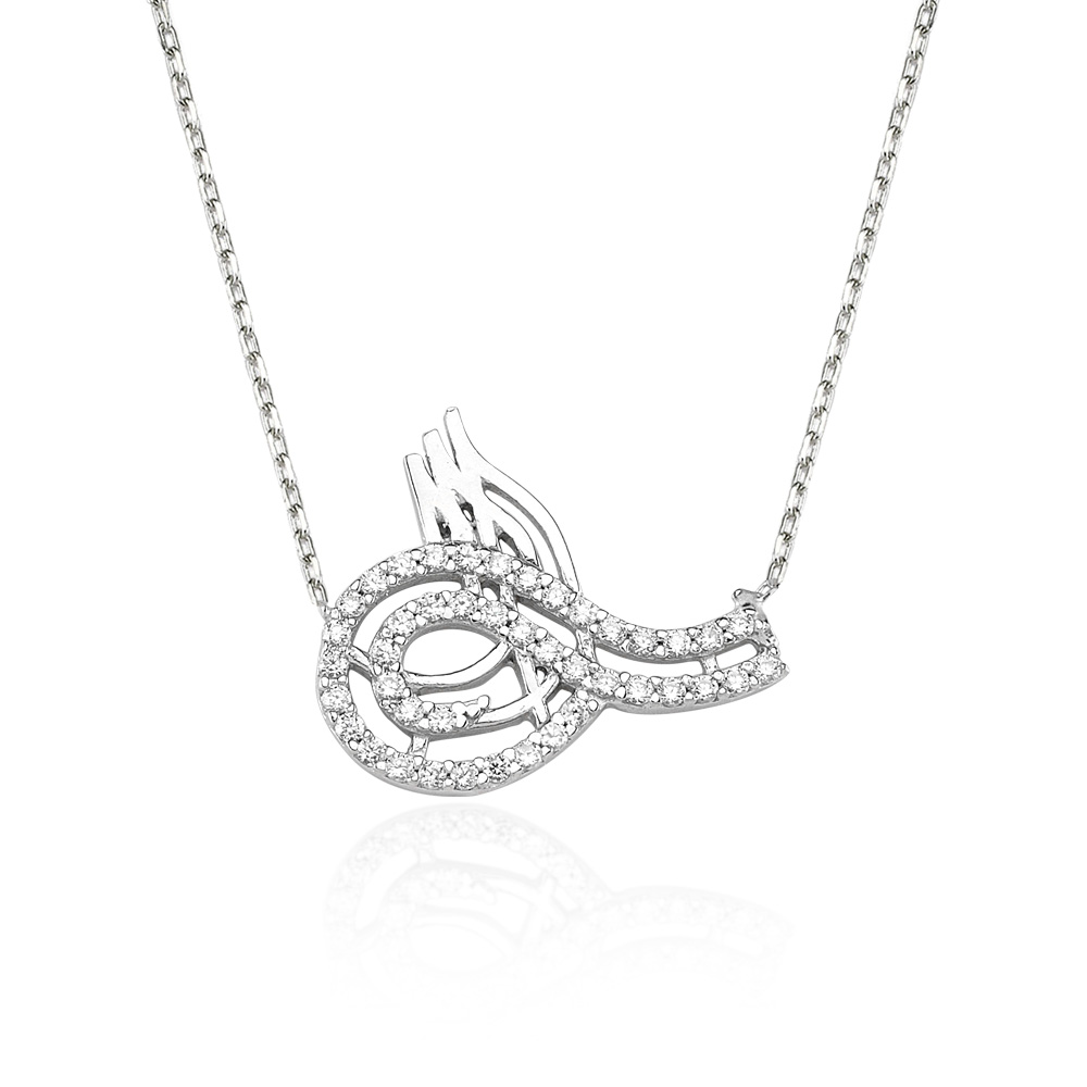 Glorria 925k Sterling Silver Ottoman Signature Necklace
