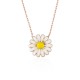 Glorria 925k Sterling Silver Daisy Necklace