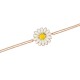 Glorria 925k Sterling Silver Daisy Necklace, Bracelet, Earrings, Flower Gift Set