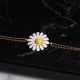 Glorria 925k Sterling Silver Daisy Bracelet