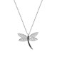 Glorria 925k Sterling Silver Dragonfly Necklace