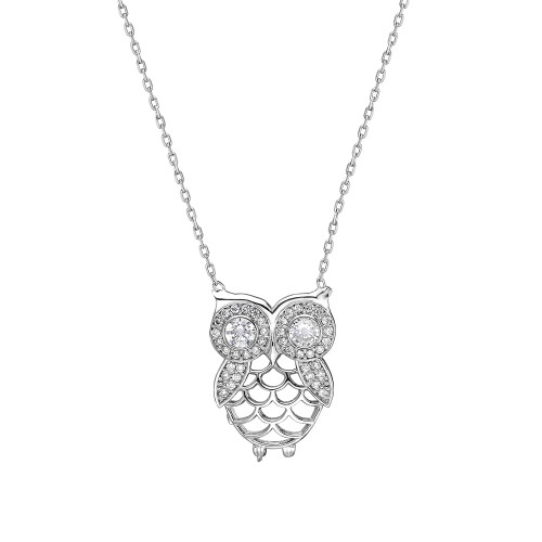 Glorria 925k Sterling Silver Owl Necklace Glorria 925k Sterling Silver Owl Necklace