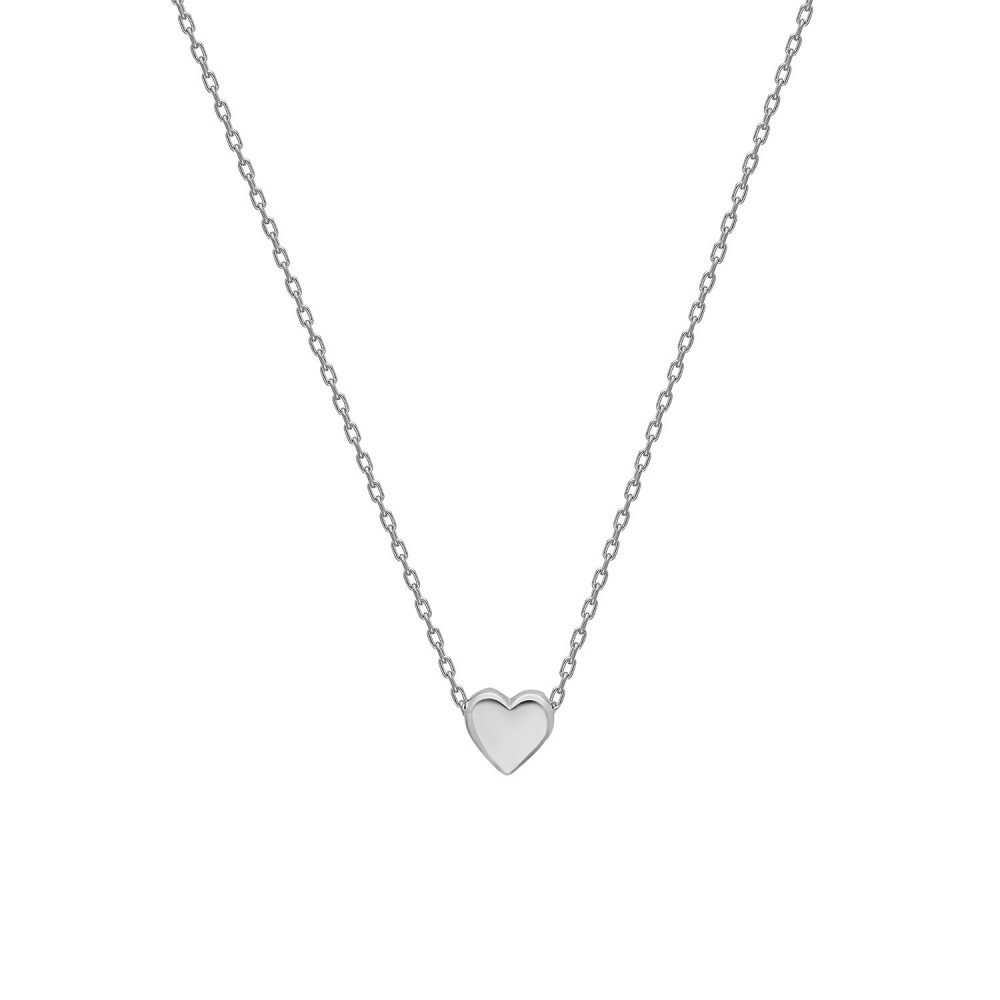 Glorria 925k Sterling Silver Heart Necklace