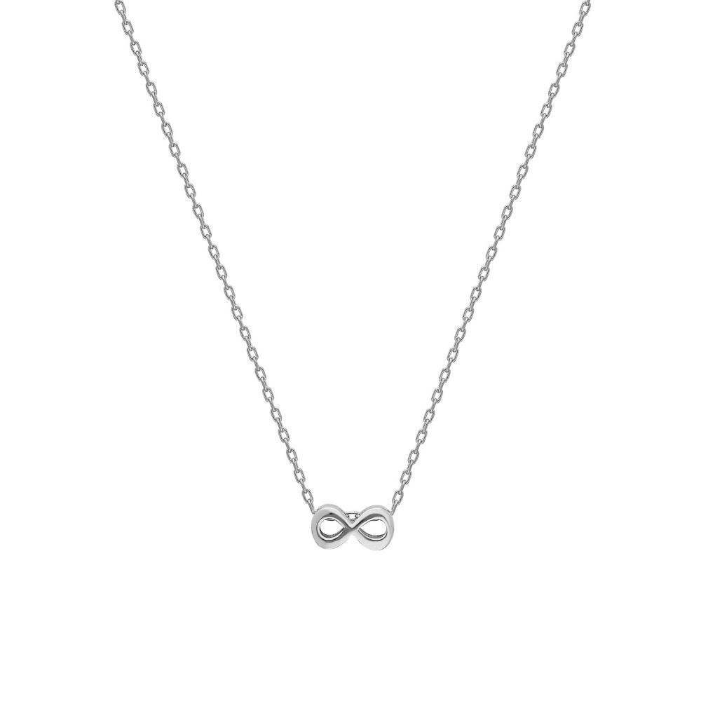 Glorria 925k Sterling Silver Infinity Necklace