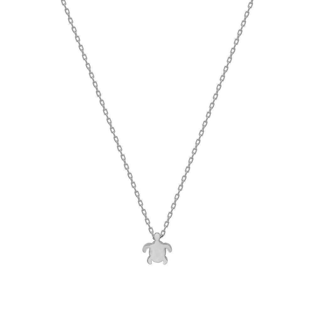 Glorria 925k Sterling Silver Turtle Necklace