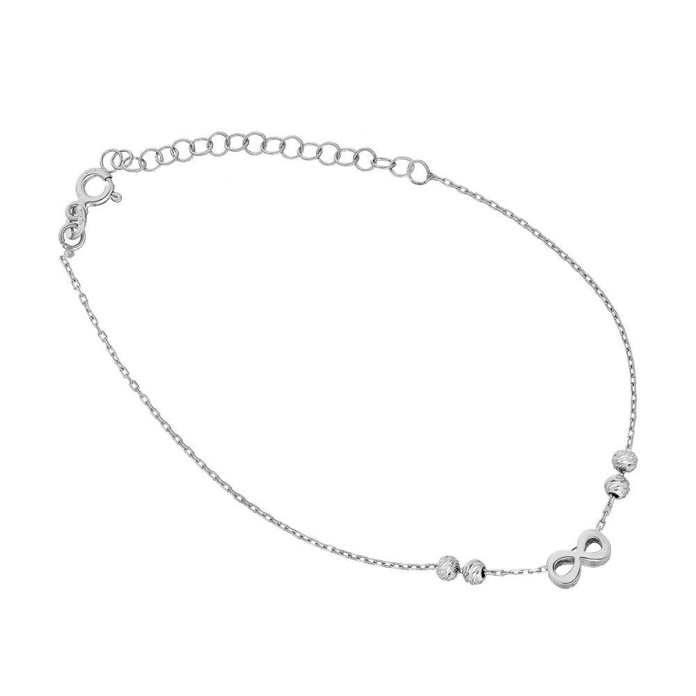 Glorria 925k Sterling Silver Infinity Anklet Glorria 925k Sterling Silver Infinity Anklet