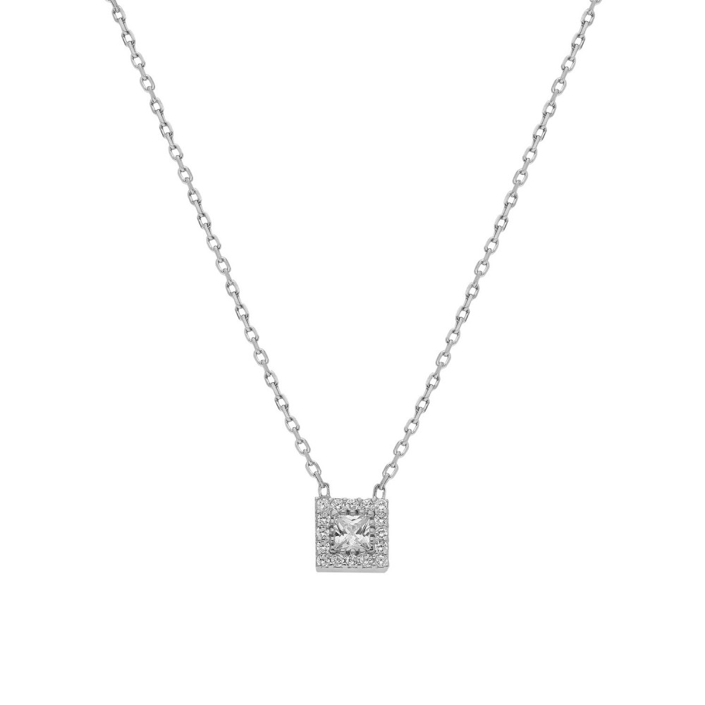 Glorria 925k Sterling Silver Solitaire Necklace