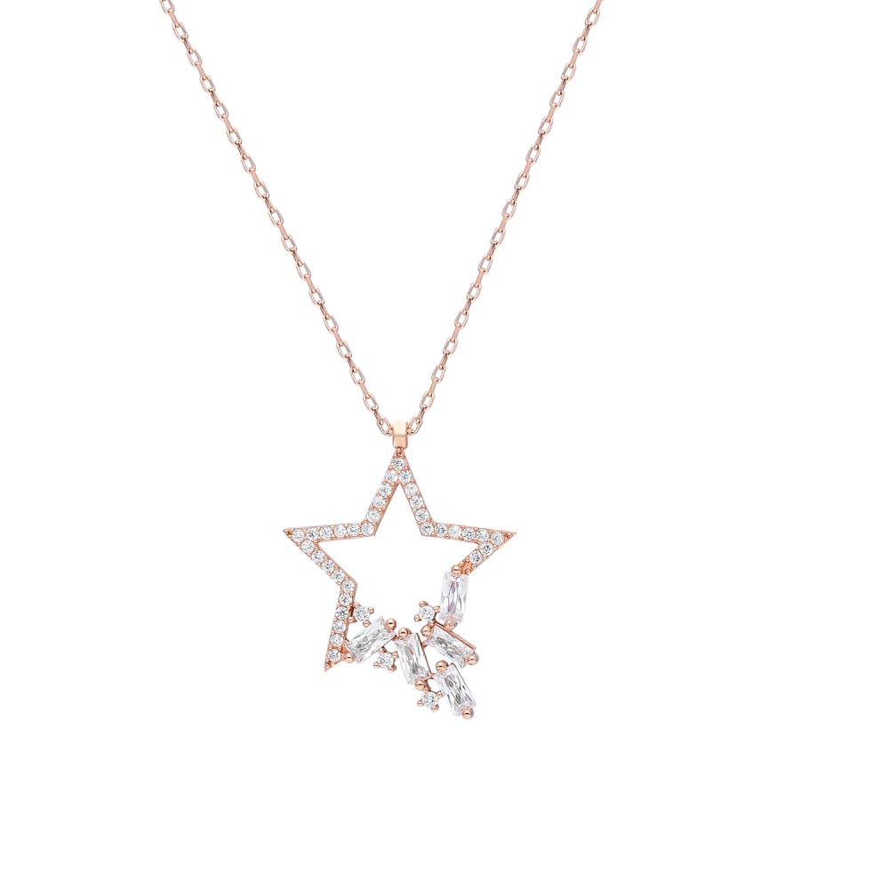 Glorria 925k Sterling Silver Star Necklace