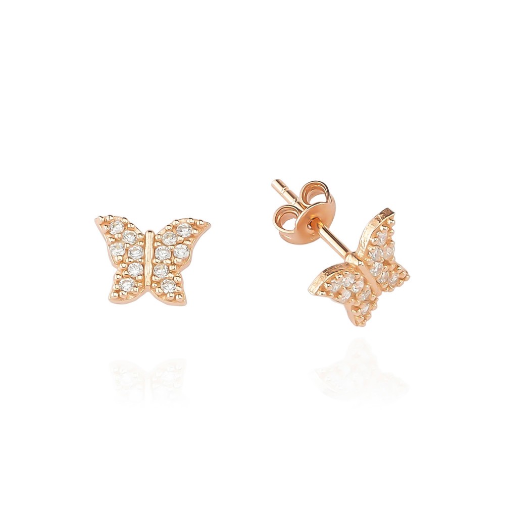 Glorria 925k Sterling Silver Butterfly Earring