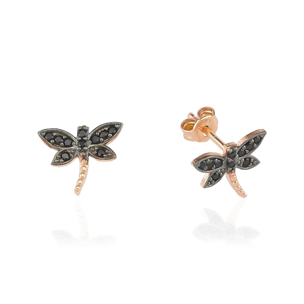 Glorria 925k Sterling Silver Dragonfly Earring