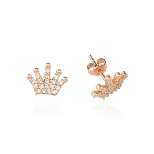 Glorria 925k Sterling Silver Crown Earring Glorria 925k Sterling Silver Crown Earring
