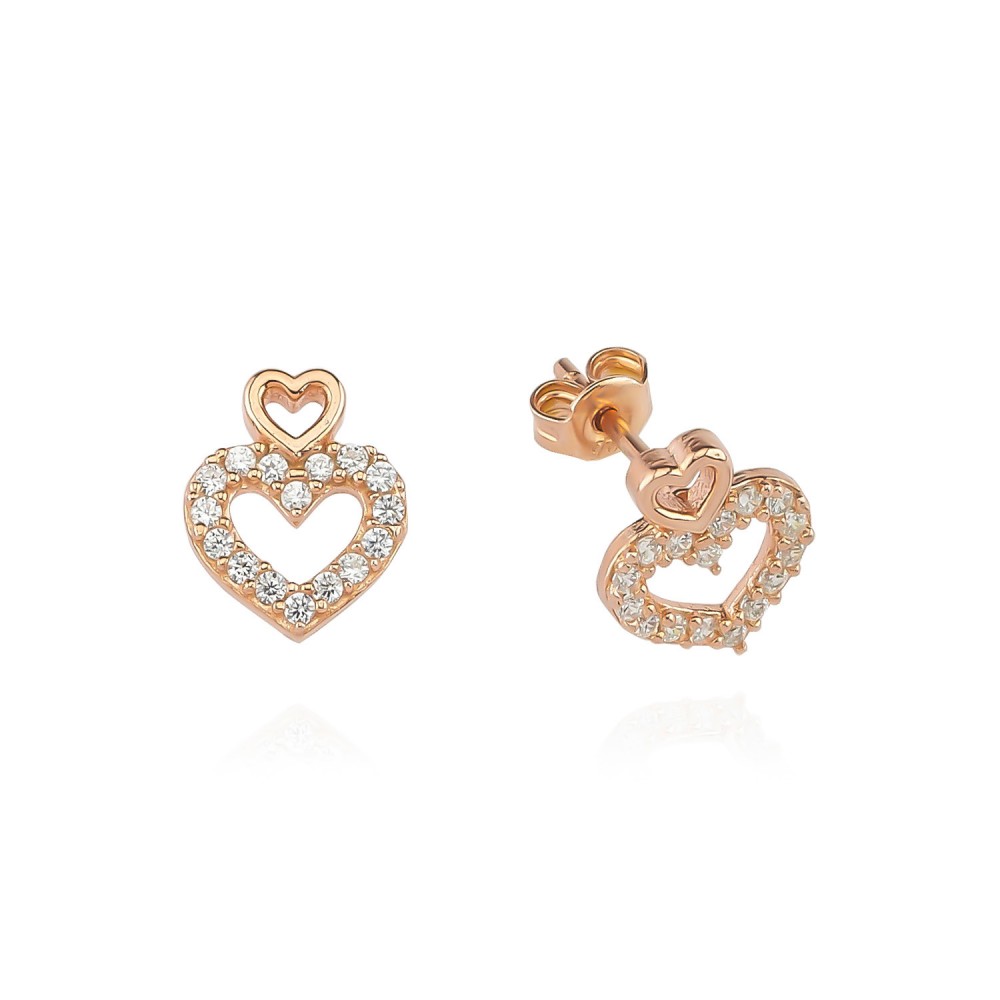 Glorria 925k Sterling Silver Heart Earring