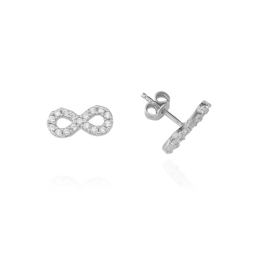 Glorria 925k Sterling Silver Infinity Earring Glorria 925k Sterling Silver Infinity Earring