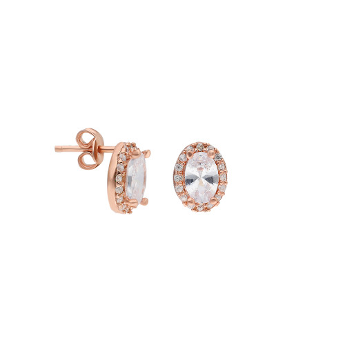 Glorria 925k Sterling Silver Anthurage Oval Earring Glorria 925k Sterling Silver Anthurage Oval Earring