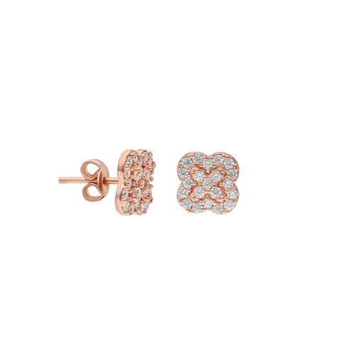 Glorria 925k Sterling Silver Clover Earring Glorria 925k Sterling Silver Clover Earring