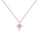 Glorria 925k Sterling Silver Polar Star Necklace