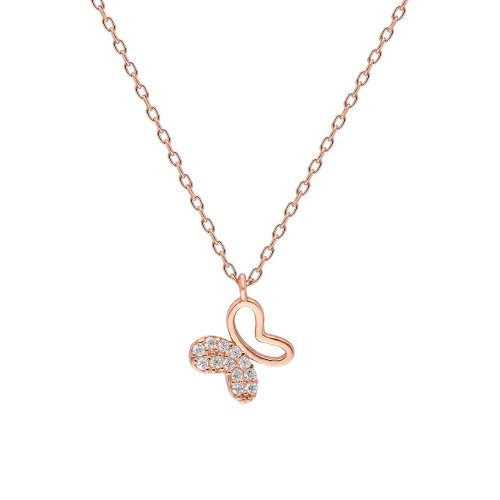 Glorria 925k Sterling Silver Butterfly Necklace Glorria 925k Sterling Silver Butterfly Necklace