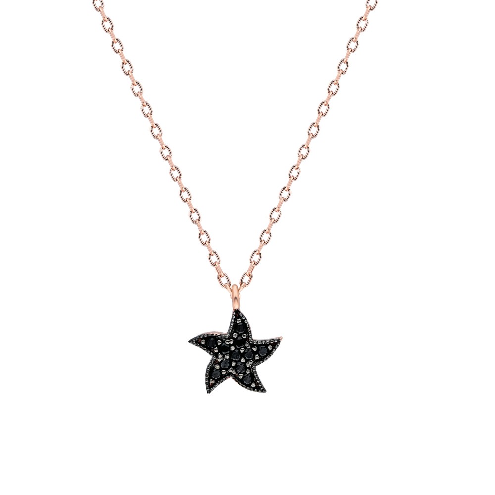 Glorria 925k Sterling Silver Star Necklace