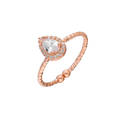 Glorria 925k Sterling Silver Drop Anthurage Ring Glorria 925k Sterling Silver Drop Anthurage Ring