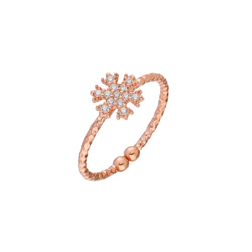 Glorria 925k Sterling Silver Snowflake Ring Glorria 925k Sterling Silver Snowflake Ring