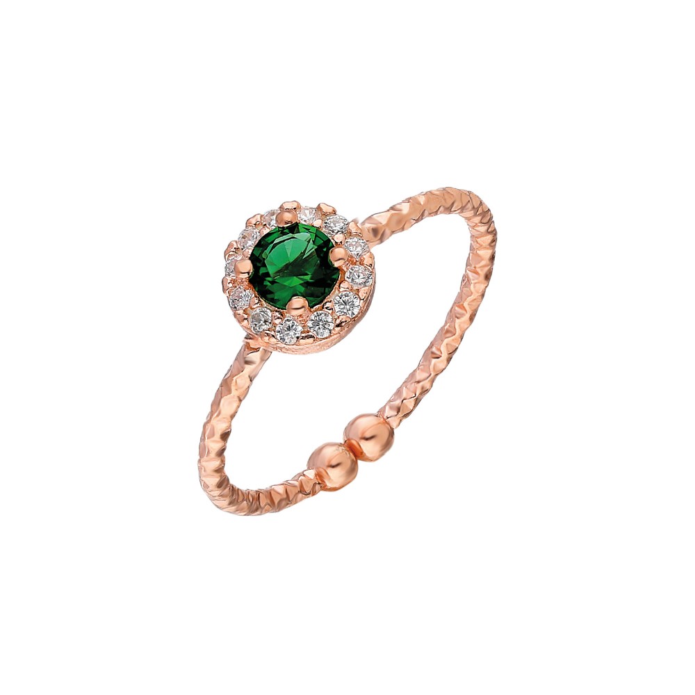 Glorria 925k Sterling Silver Round Anthurage Ring Glorria 925k Sterling Silver Round Anthurage Ring