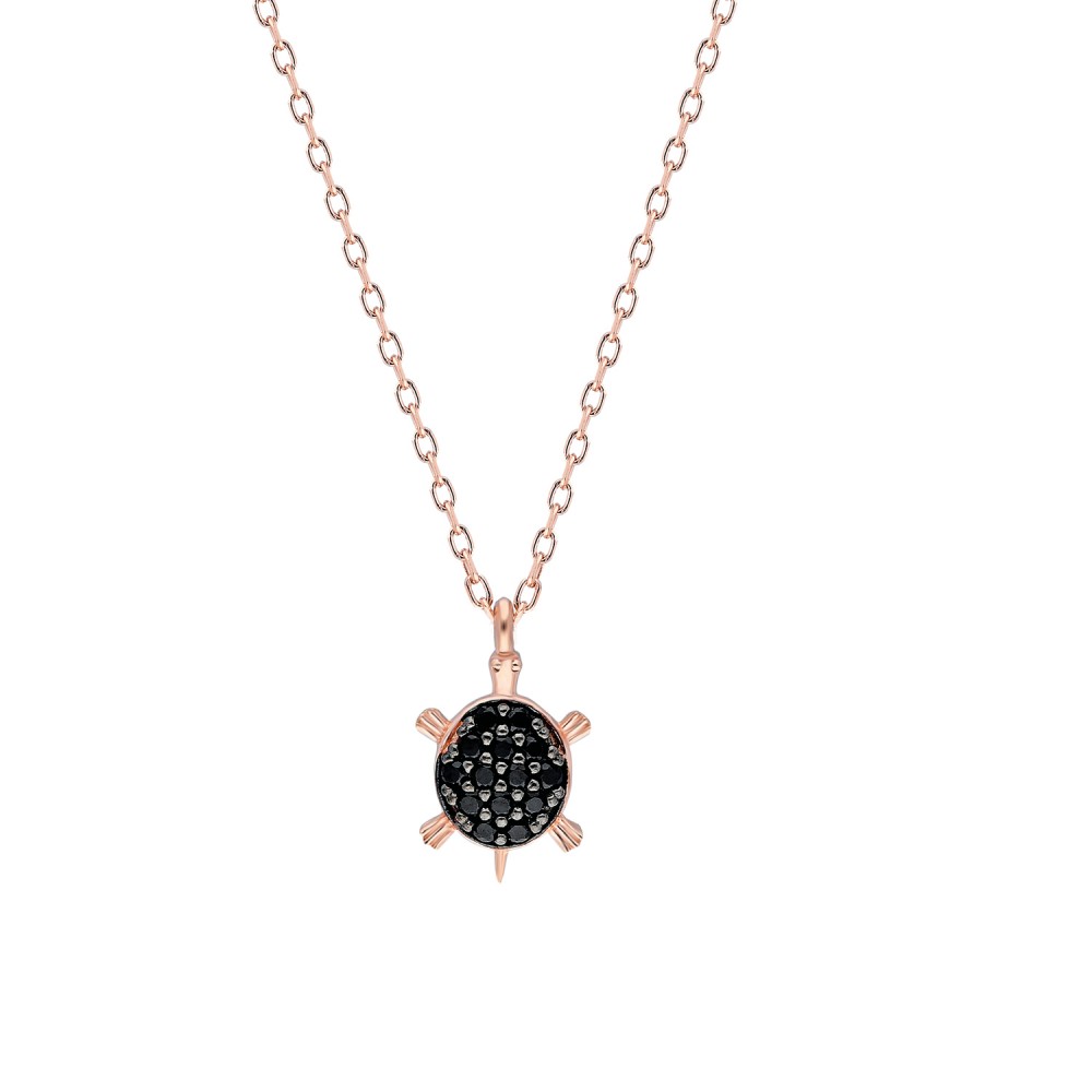 Glorria 925k Sterling Silver Turtle Necklace