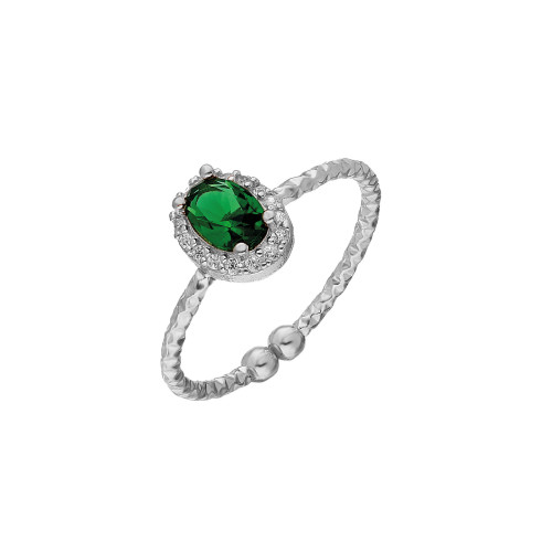 Glorria 925k Sterling Silver Oval Anthurage Ring Glorria 925k Sterling Silver Oval Anthurage Ring