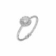 Glorria 925k Sterling Silver Round Anthurage Ring Glorria 925k Sterling Silver Round Anthurage Ring