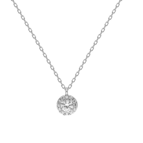 Glorria 925k Sterling Silver Round Anthurage Necklace Glorria 925k Sterling Silver Round Anthurage Necklace