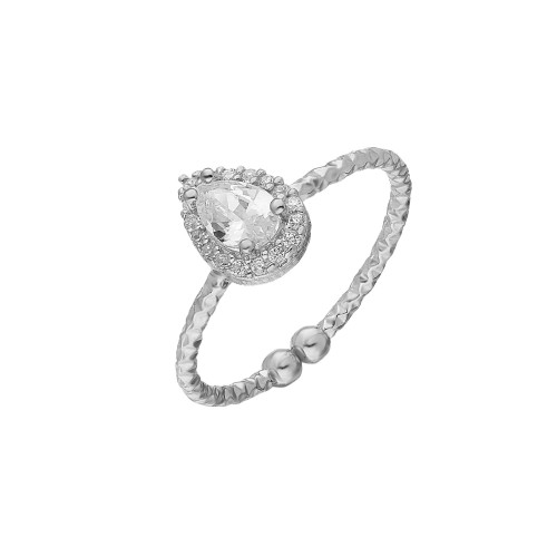 Glorria 925k Sterling Silver Drop Anthurage Ring Glorria 925k Sterling Silver Drop Anthurage Ring