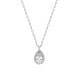 Glorria 925k Sterling Silver Drop Anturaj Necklace, Earring, Ring, Flower Gift Set