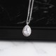 Glorria 925k Sterling Silver Drop Anthurage Necklace