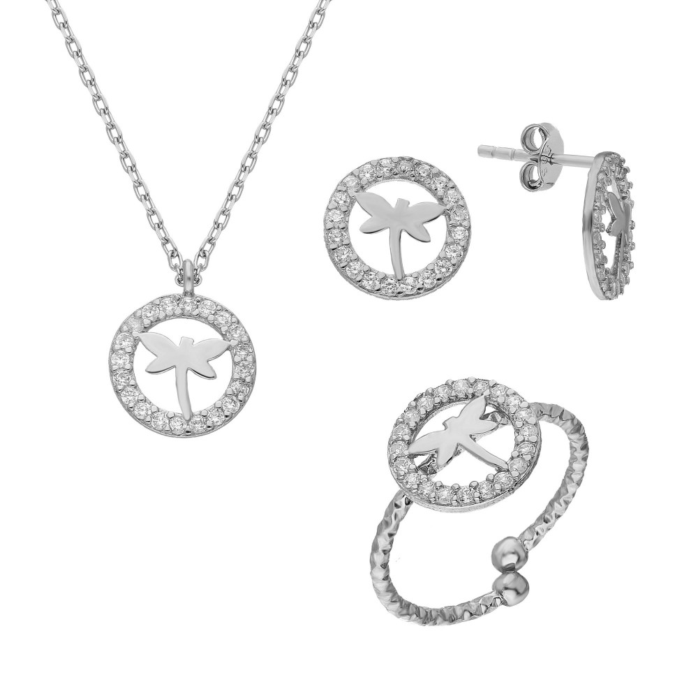 Glorria 925k Sterling Silver Dragonfly Combine