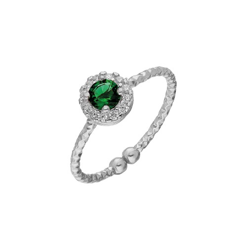 Glorria 925k Sterling Silver Round Anthurage Ring Glorria 925k Sterling Silver Round Anthurage Ring