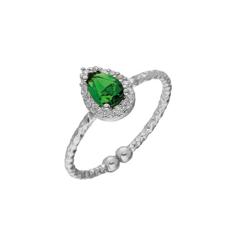 Glorria 925k Sterling Silver Drop Anthurage Ring Glorria 925k Sterling Silver Drop Anthurage Ring