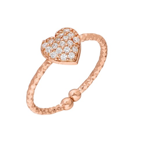 Glorria 925k Sterling Silver Heart Ring Glorria 925k Sterling Silver Heart Ring