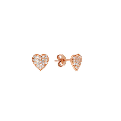 Glorria 925k Sterling Silver Heart Earring Glorria 925k Sterling Silver Heart Earring