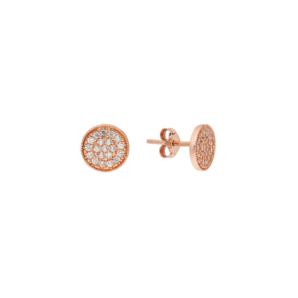 Glorria 925k Sterling Silver Round Earring Glorria 925k Sterling Silver Round Earring