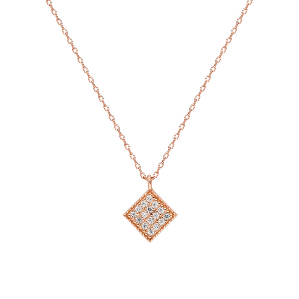 Glorria 925k Sterling Silver Geometric Necklace