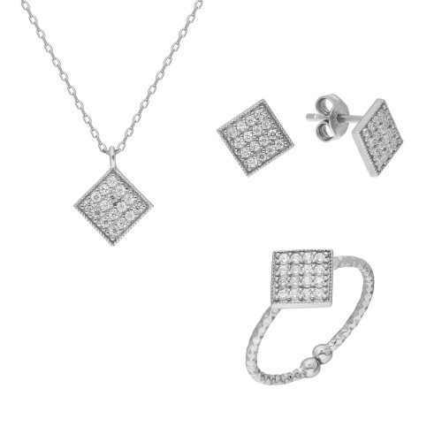 Glorria 925k Sterling Silver Geometric Combine Glorria 925k Sterling Silver Geometric Combine