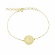 Glorria 925k Sterling Silver Libra Zodiac Bracelet