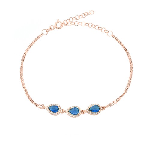 Glorria 925k Sterling Silver Anturage Drop Bracelet