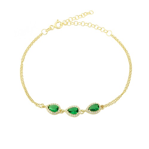 Glorria 925k Sterling Silver Anturage Drop Bracelet