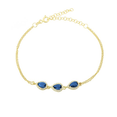 Glorria 925k Sterling Silver Anturage Drop Bracelet