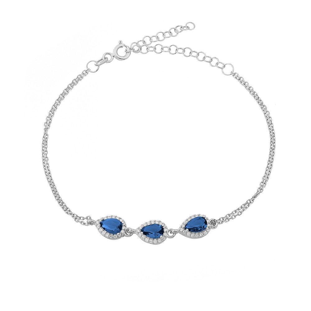 Glorria 925k Sterling Silver Anturage Drop Bracelet