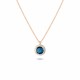 Glorria 925k Sterling Silver Anturage Round Necklace